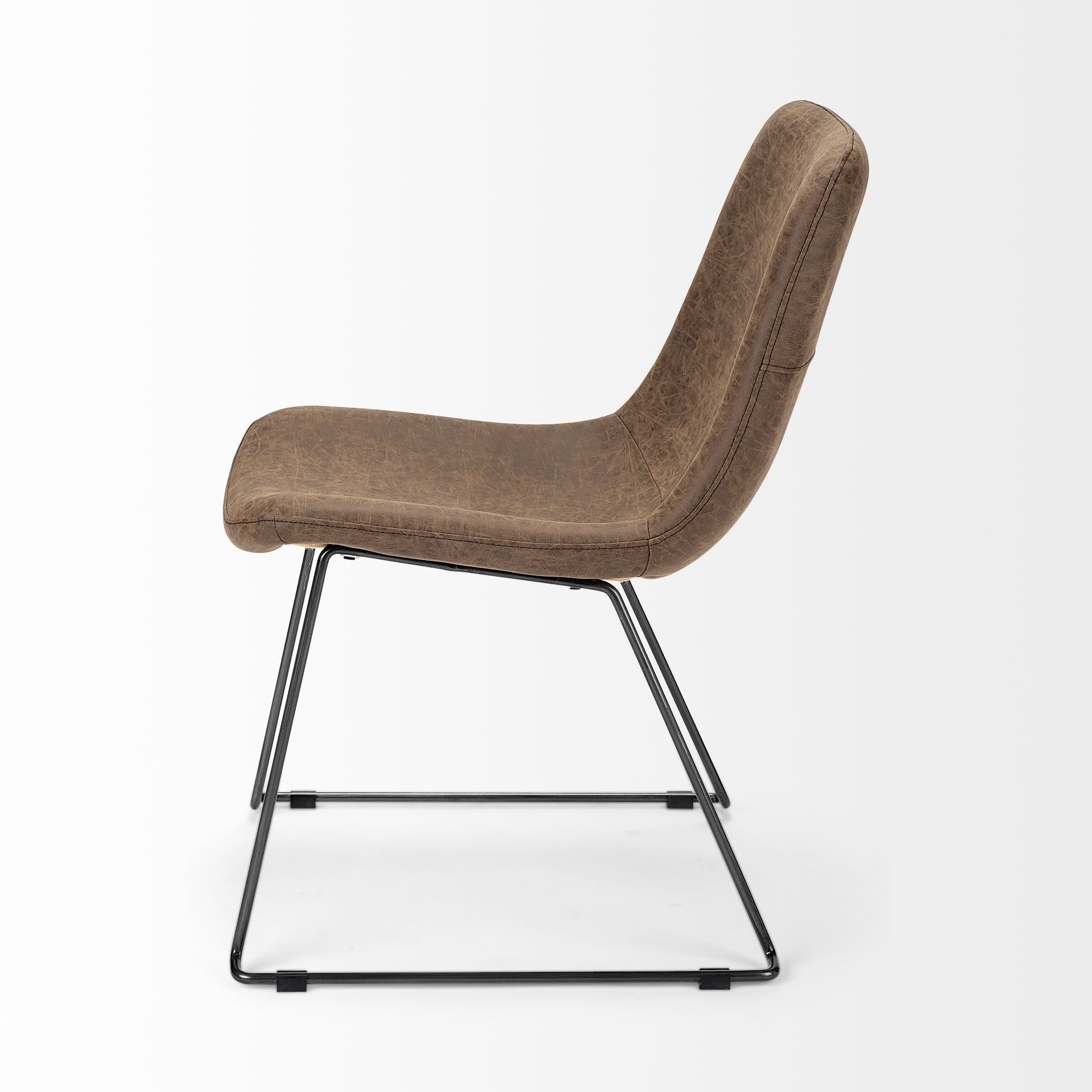 Mercana Sawyer 22.4" x 24.8" x 34.6" Metal Dining Chair (Set of 2)