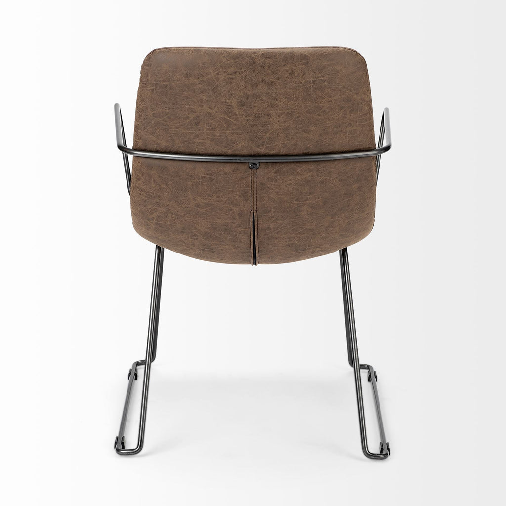 Mercana Sawyer 23" x 25.3" x 32.8" Metal Dining Chair