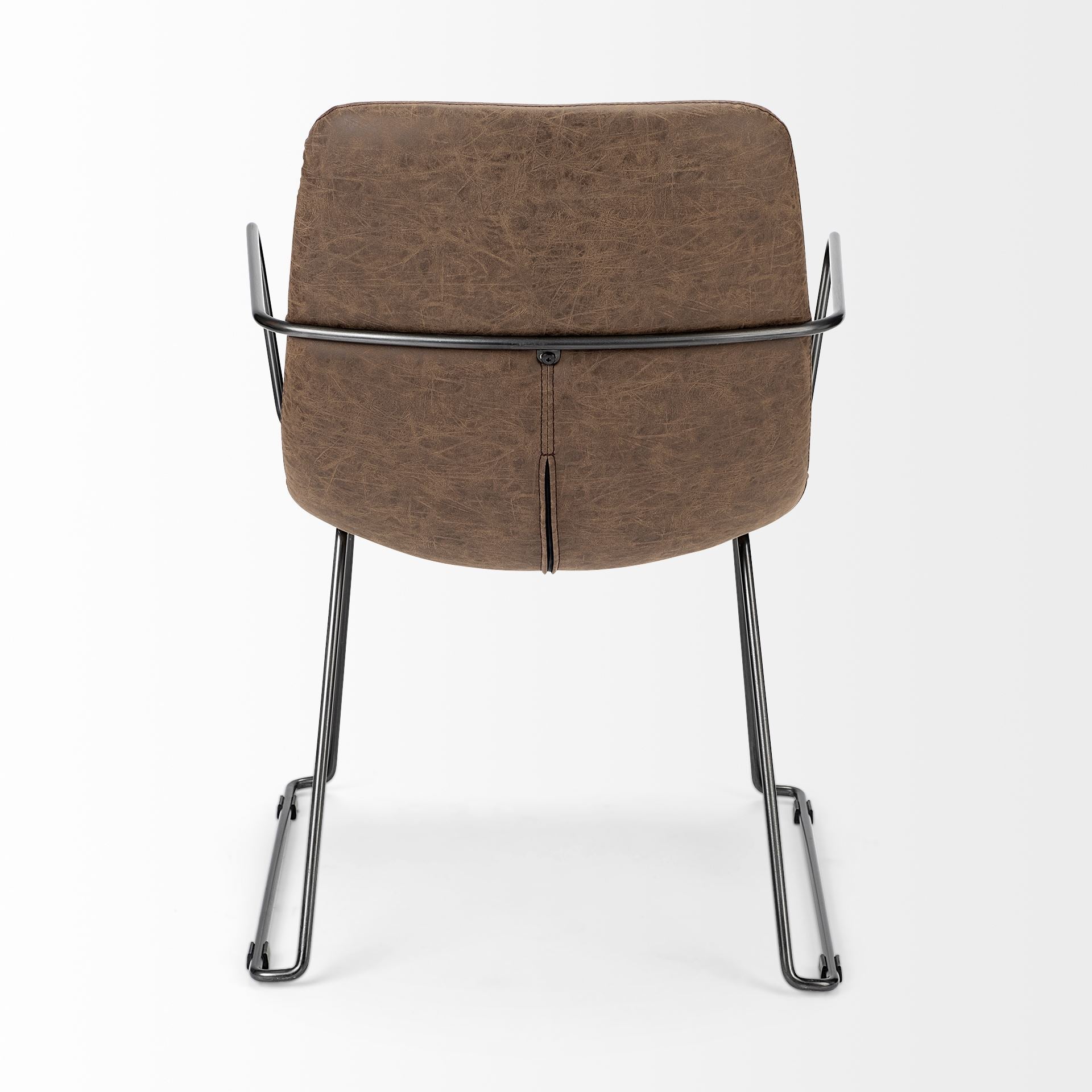 Mercana Sawyer 23" x 25.3" x 32.8" Metal Dining Chair