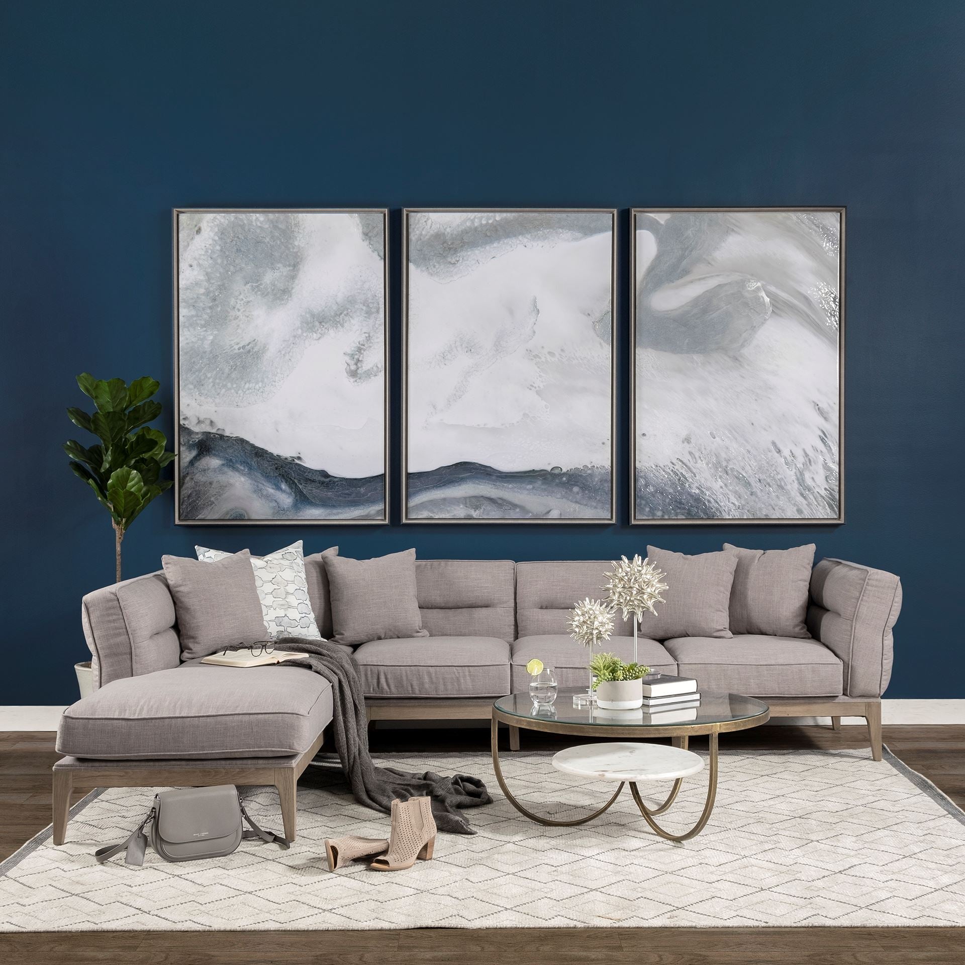 Mercana Reinhardt 36" x 36" x 16" Metal Coffee Table