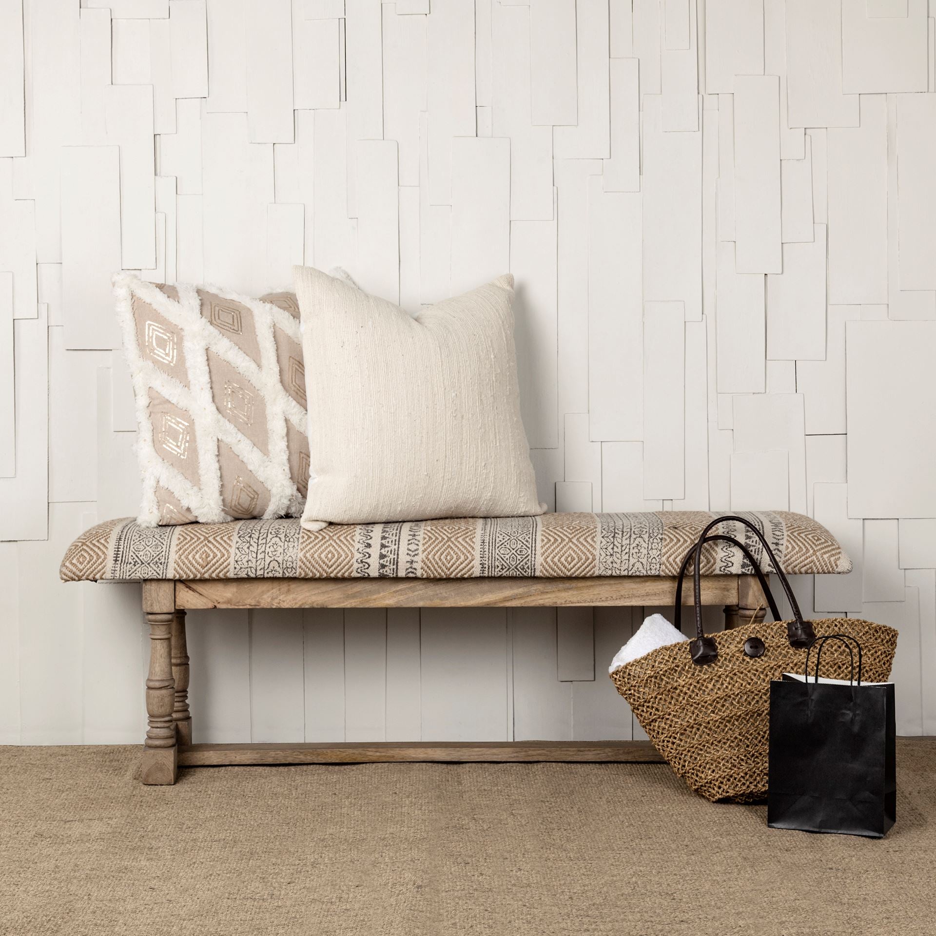 Mercana Greenfield 59" x 14" x 19" Solid Wood Bench
