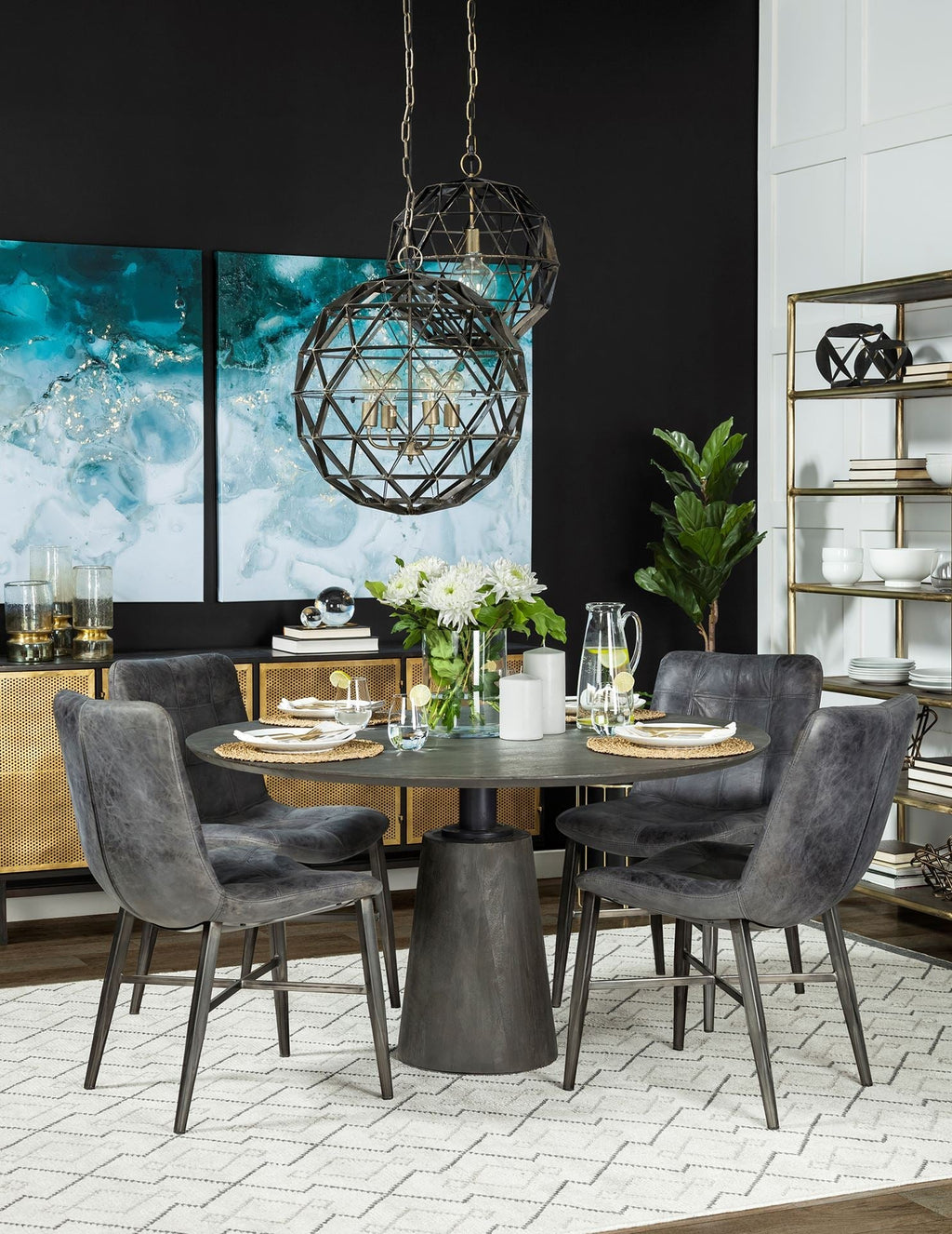 Mercana Dyson 18" x 18" x 18" Metal Pendant Lighting