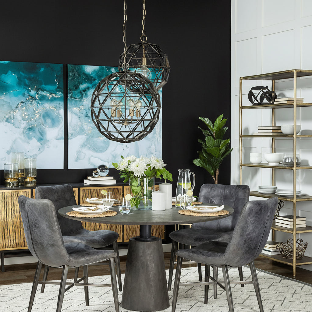 Mercana Maxwell 54" x 54" x 30" Solid Wood Dining Table