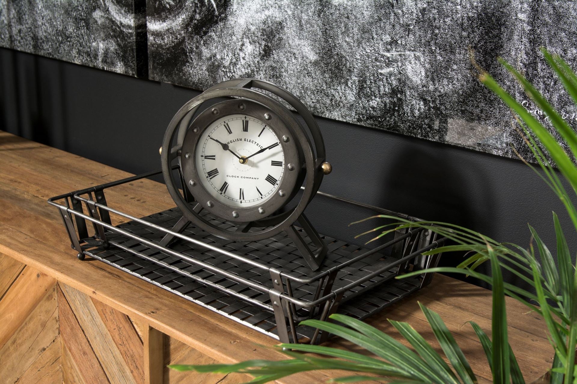 Mercana Gaston 11.8" x 3.1" x 11.4" Table Clock