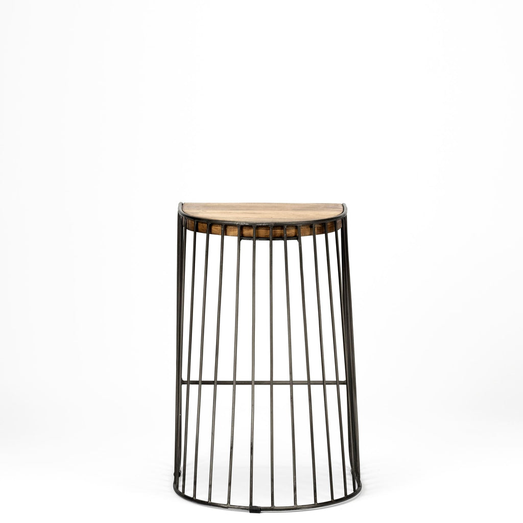 Mercana Seagram 20" x 18" x 25.6" Solid Wood Stool