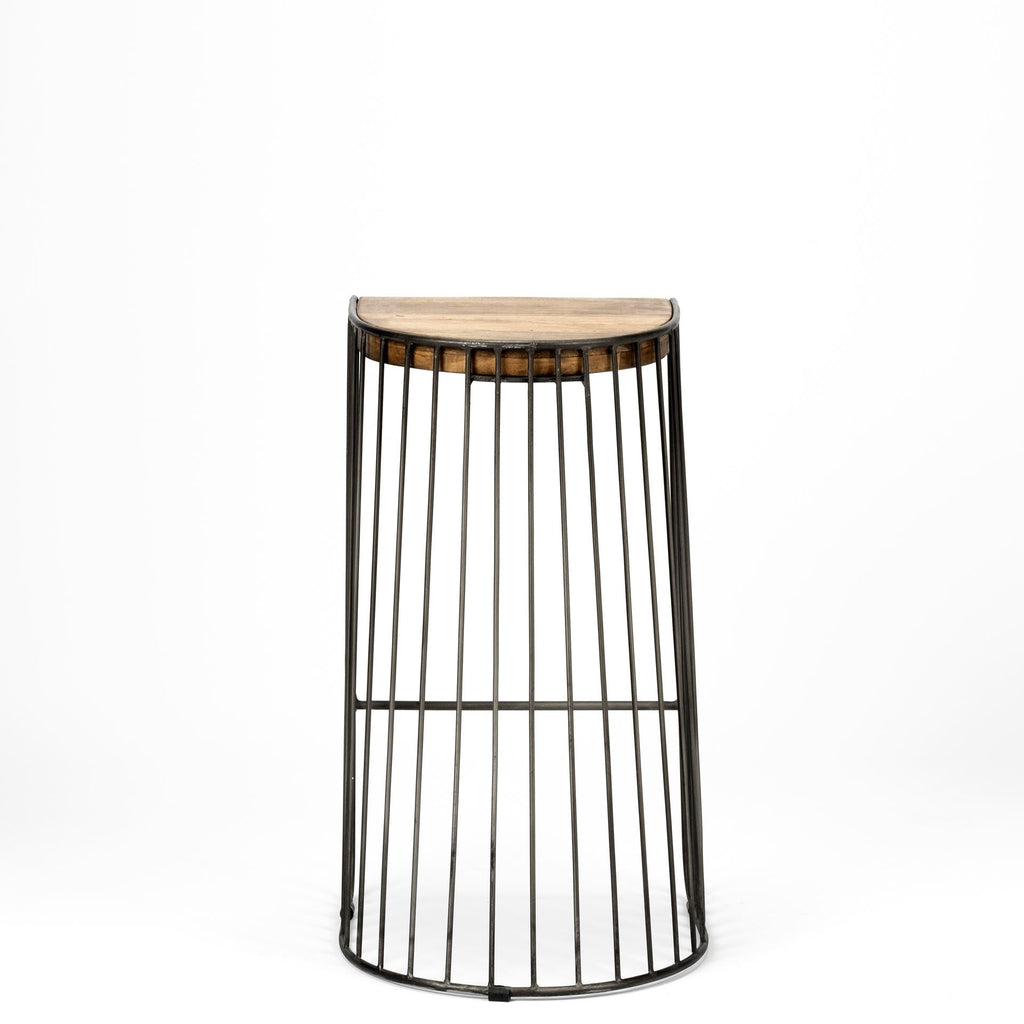 Mercana Seagram 20" x 18.5" x 30.5" Metal Stool