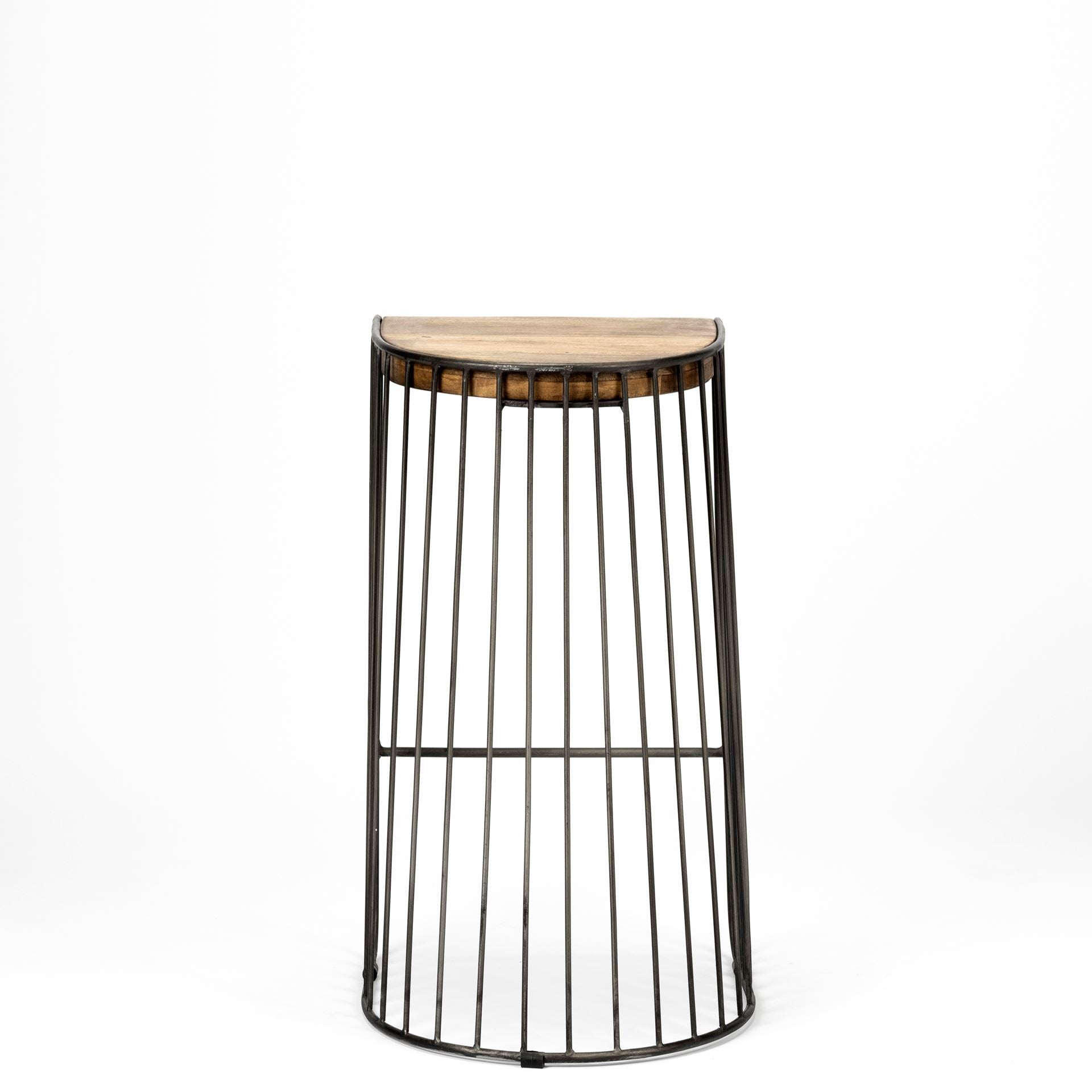 Mercana Seagram 20" x 18.5" x 30.5" Metal Stool