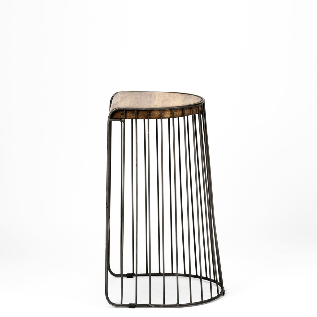 Mercana Seagram 20" x 18.5" x 30.5" Metal Stool