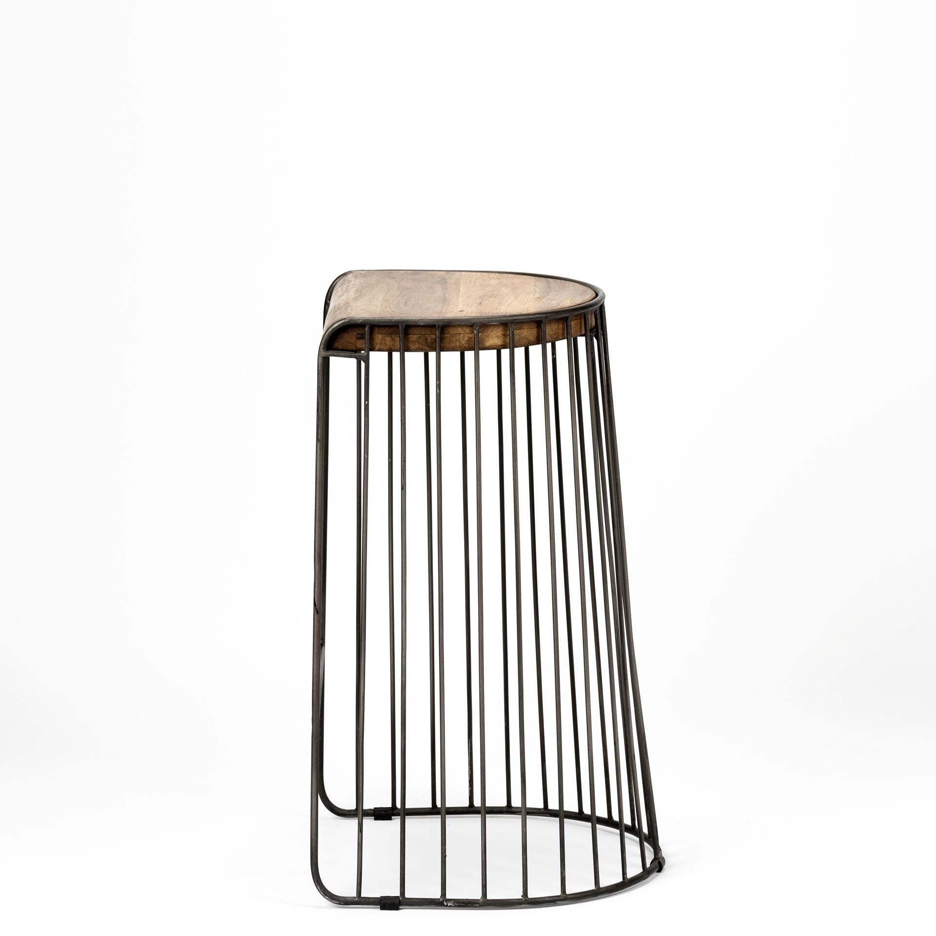 Mercana Seagram 20" x 18.5" x 30.5" Metal Stool
