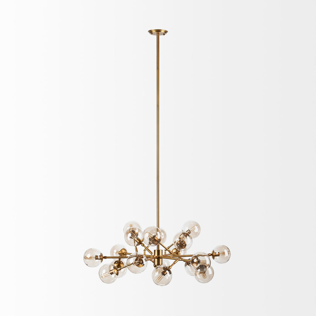Mercana Rudyard 50.5" x 50.5" x 16" Glass Chandelier