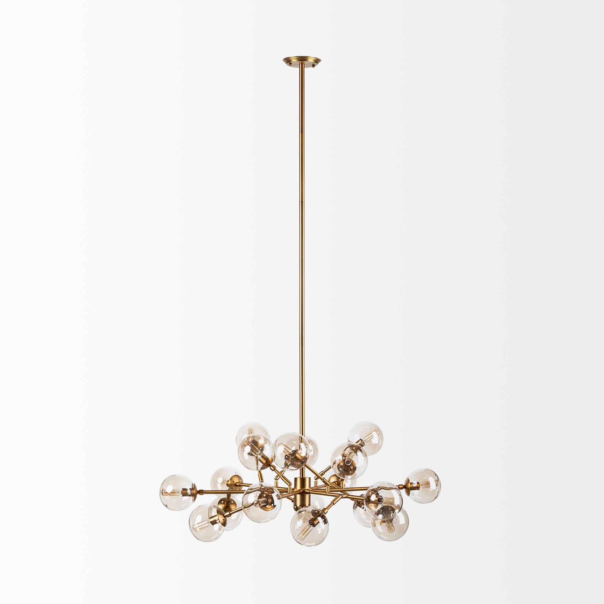 Mercana Rudyard 50.5" x 50.5" x 16" Glass Chandelier
