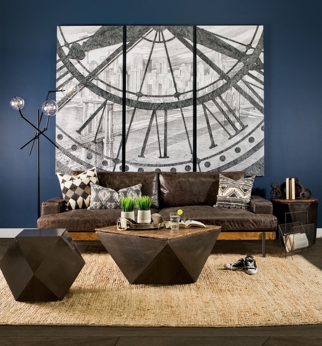Mercana Esagono 19" x 19" x 21" Metal Side Table