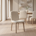 Mercana David 19" x 30" x 35.3" Fabric Dining Chair (Set of 2)