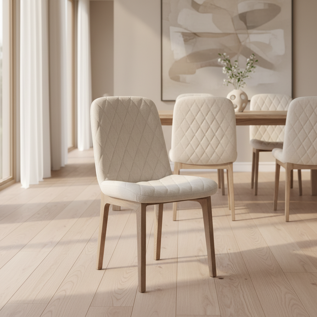 Mercana David 19" x 30" x 35.3" Fabric Dining Chair (Set of 2)