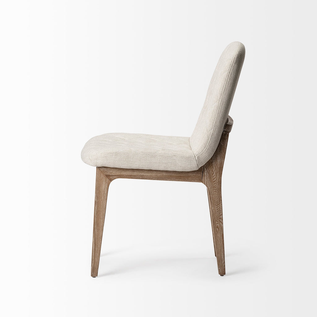 Mercana David 19" x 30" x 35.3" Fabric Dining Chair (Set of 2)