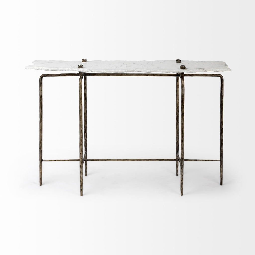 Mercana Pinera 50" x 16" x 33" Iron Console Table