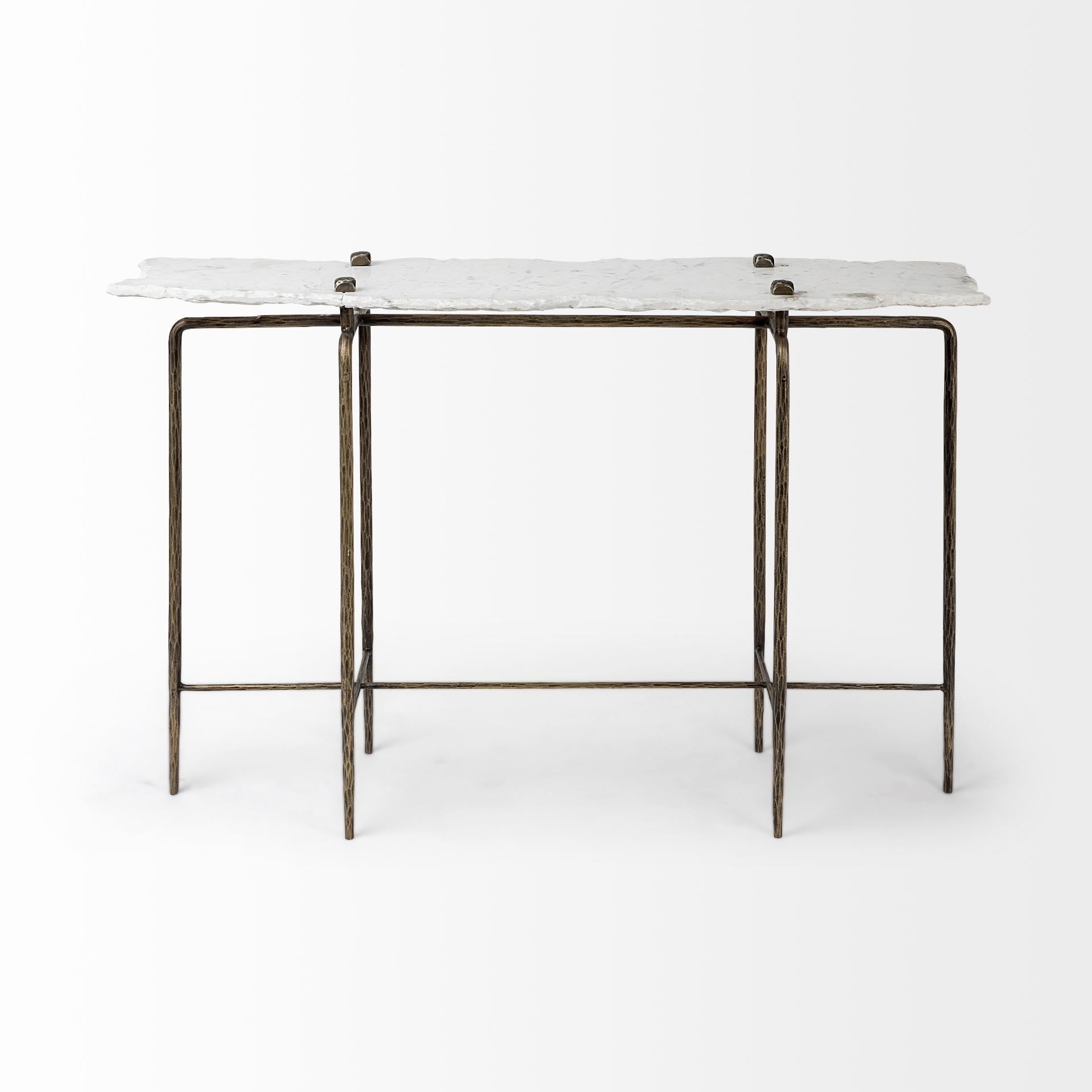 Mercana Pinera 50" x 16" x 33" Iron Console Table