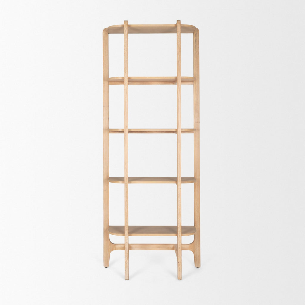 Mercana Taylin 33" x 14" x 83" Solid Wood Wall Shelf