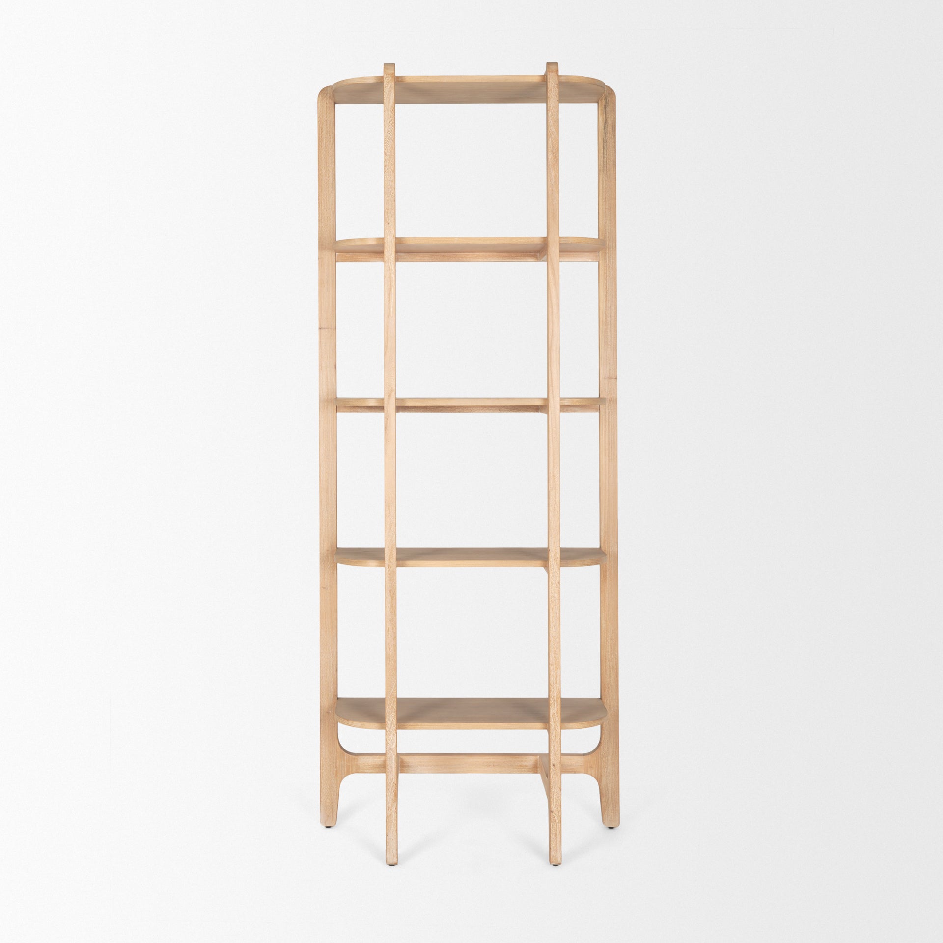 Mercana Taylin 33" x 14" x 83" Solid Wood Wall Shelf