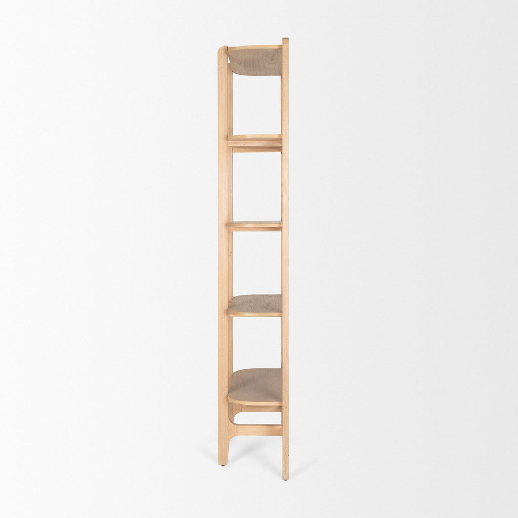 Mercana Taylin 33" x 14" x 83" Solid Wood Wall Shelf