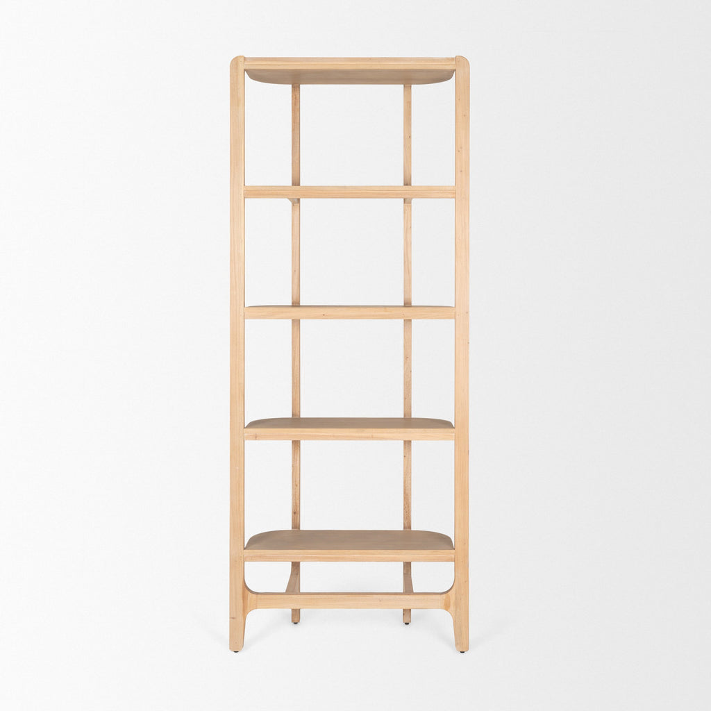 Mercana Taylin 33" x 14" x 83" Solid Wood Wall Shelf