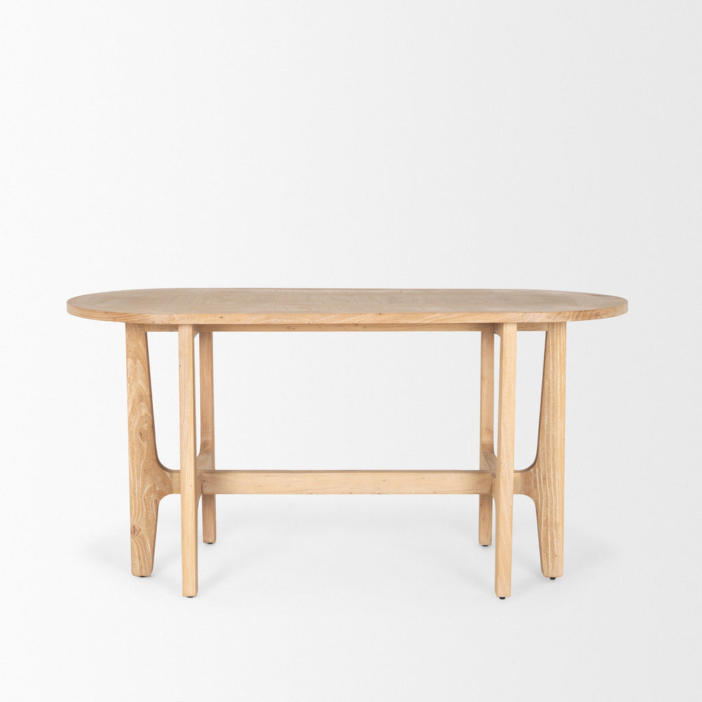 Mercana Taylin 59.8" x 25.6" x 30" Solid Wood Desk