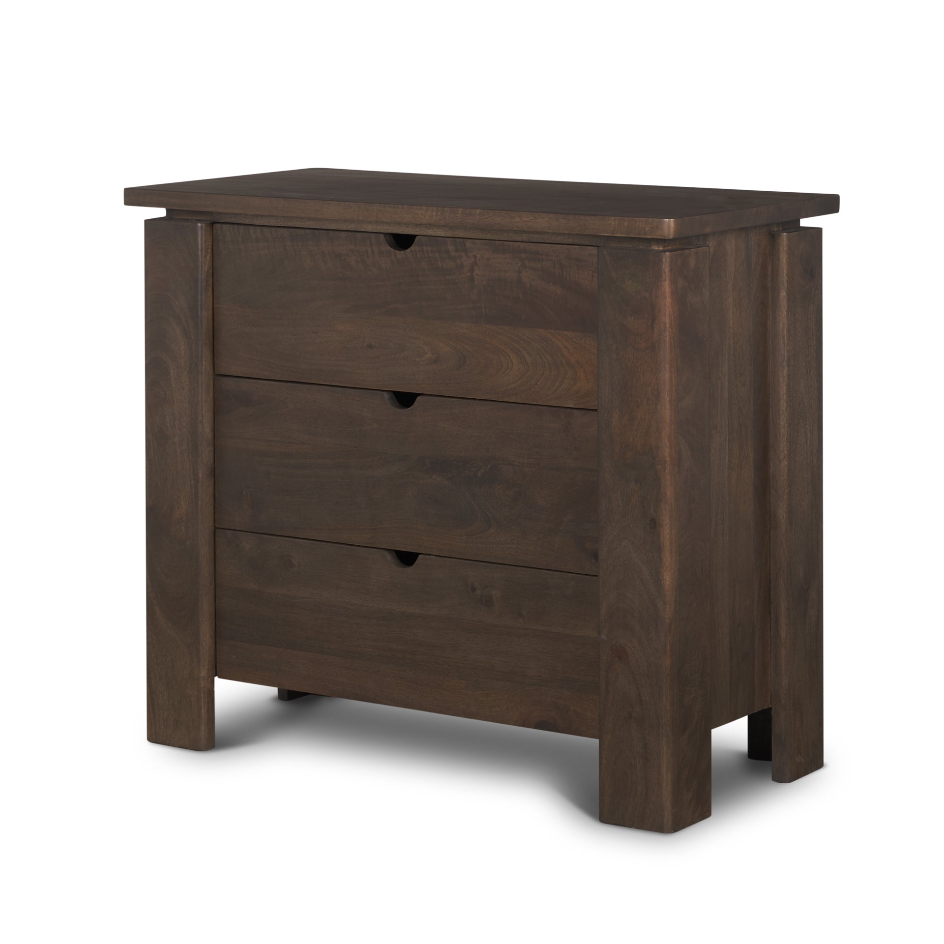 Mercana Wallen 36" x 18" x 31" Solid Wood Accent Cabinet