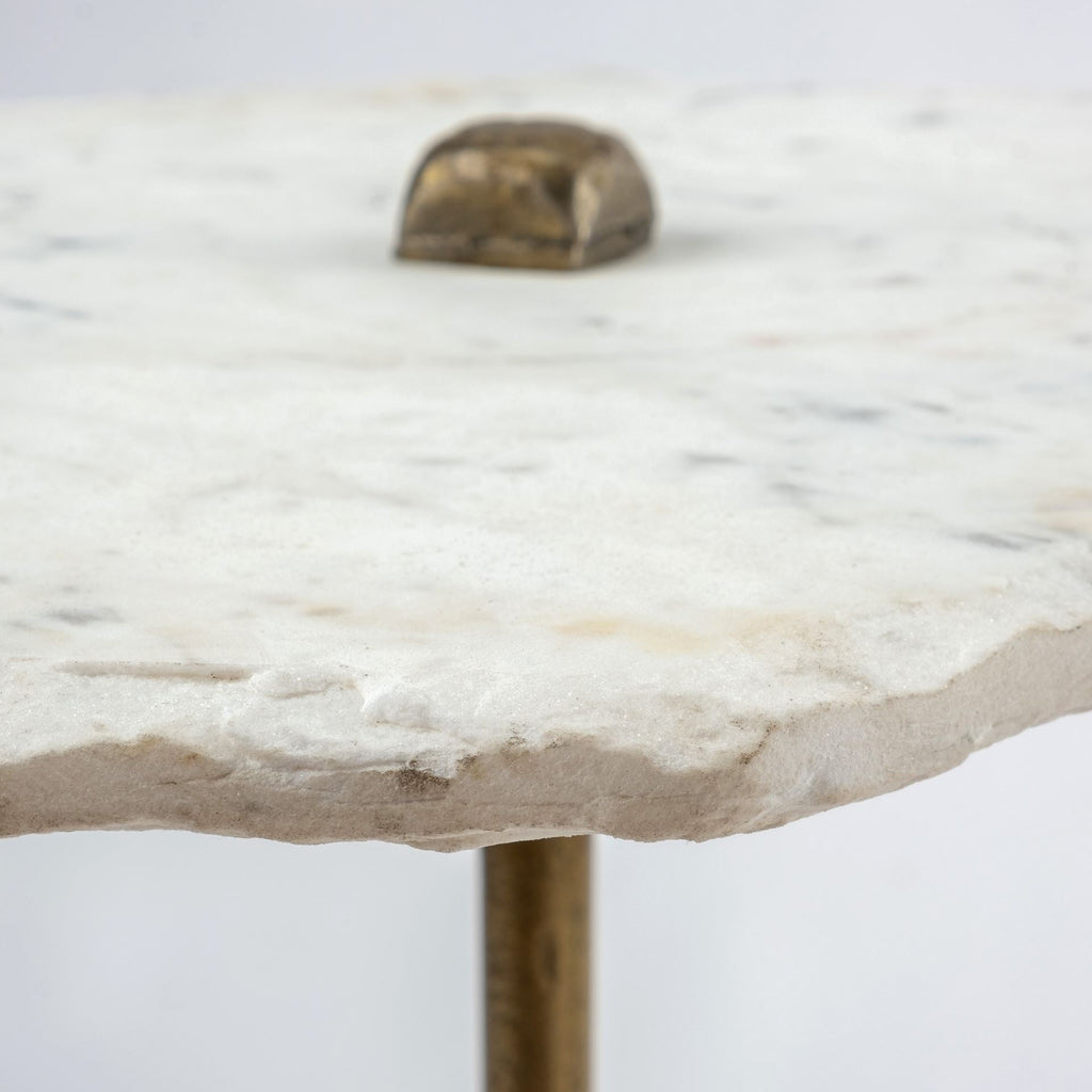 Mercana Pinera 19" x 19" x 23" Metal Side Table