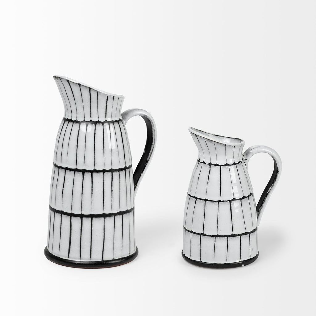 Mercana Lome 9.1" x 6.9" x 13.4" Ceramic Pitcher