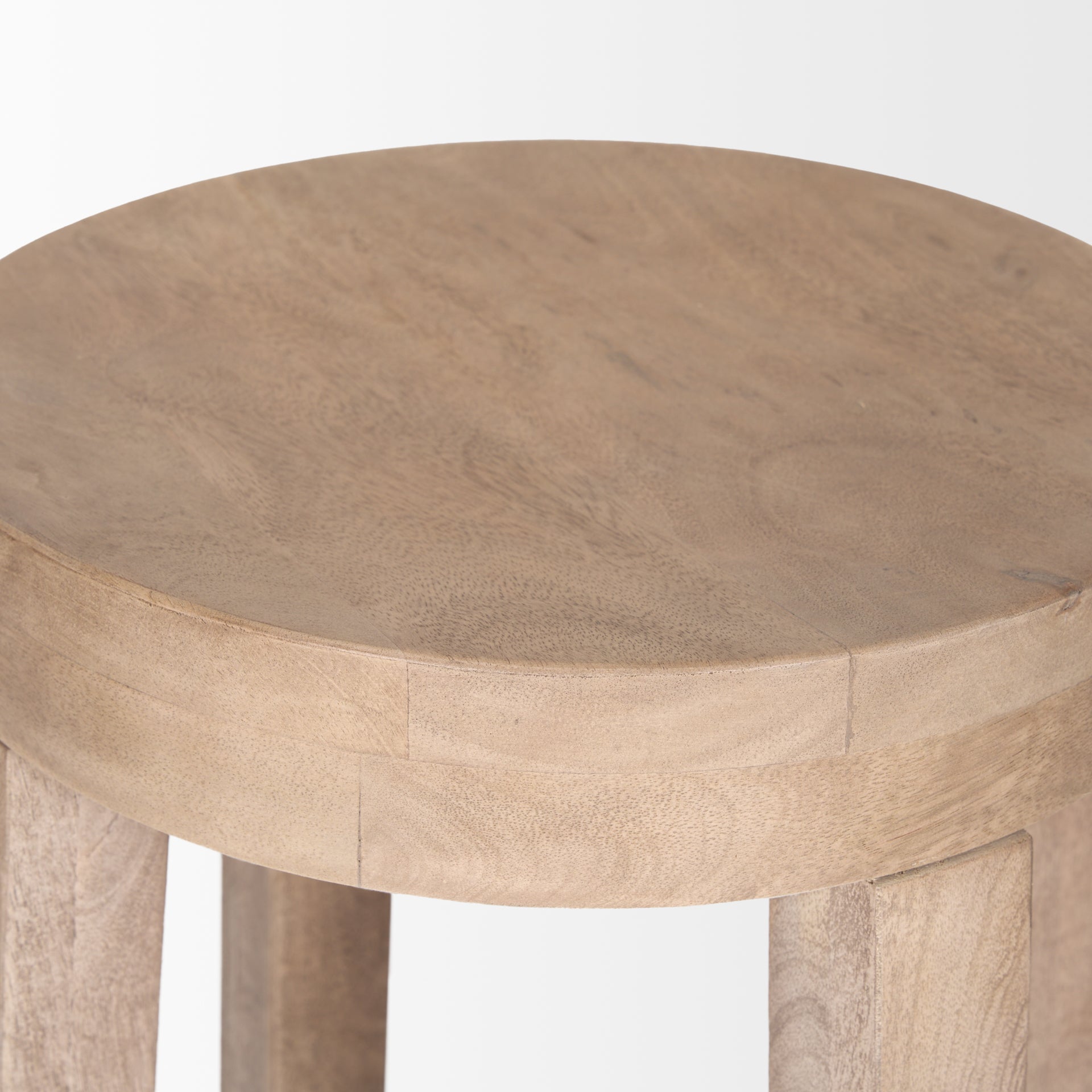 Mercana Brahma 18" x 18" x 30" Solid Wood Stool