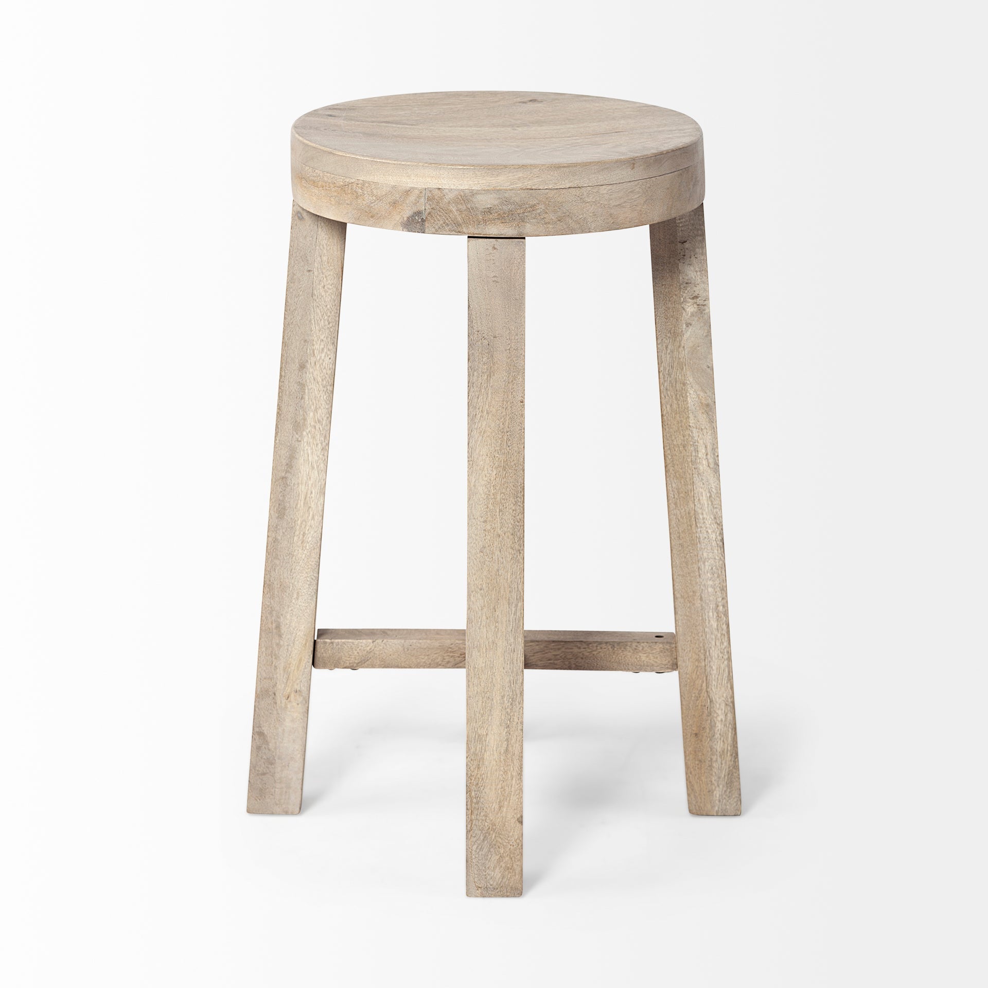 Mercana Brahma 18" x 18" x 26" Solid Wood Stool
