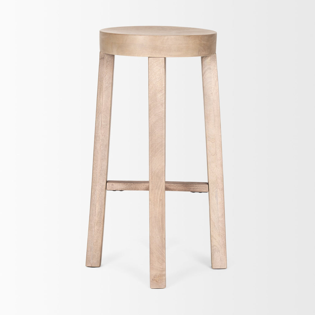 Mercana Brahma 18" x 18" x 30" Solid Wood Stool