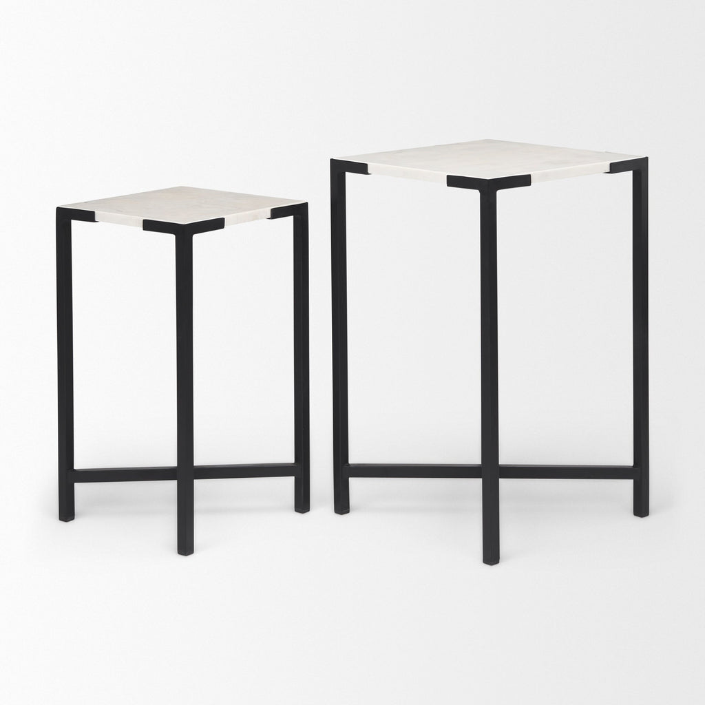 Mercana Lucas 15" x 15" x 24" Metal Side Table
