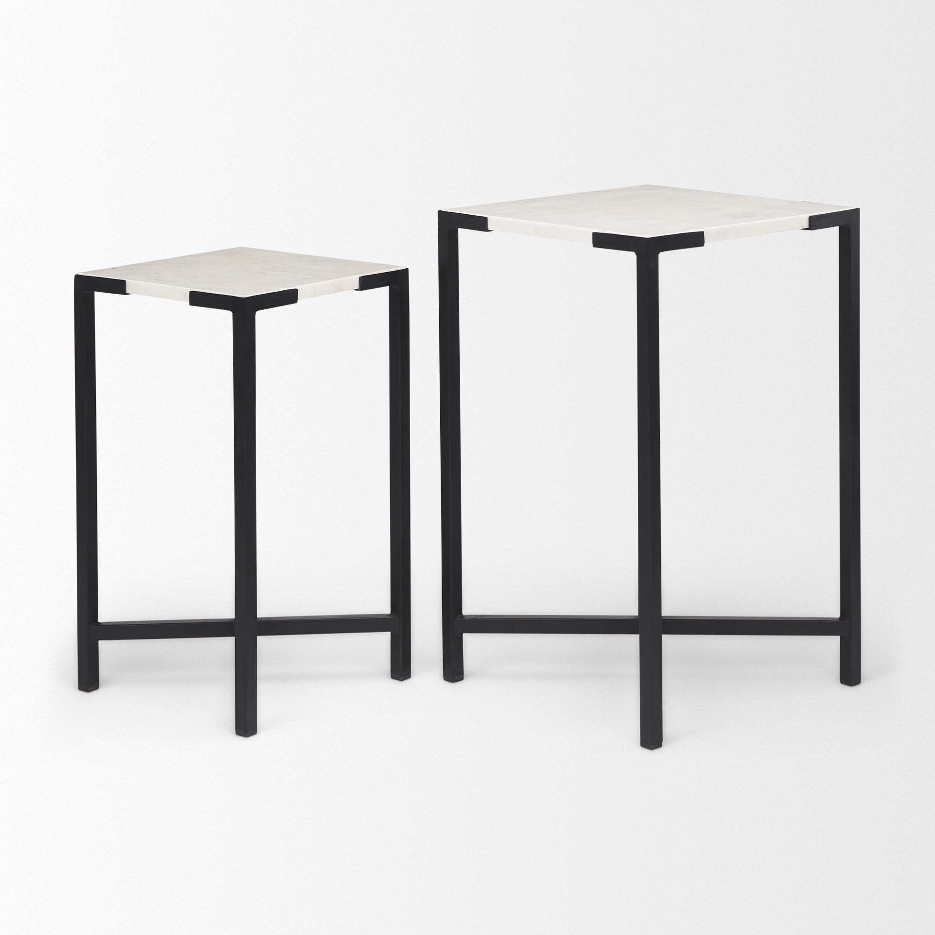 Mercana Lucas 15" x 15" x 24" Metal Side Table