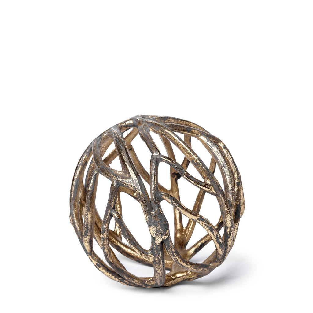 Mercana Sphaira 4.8" x 4.8" x 4.8" Metal Decorative Object