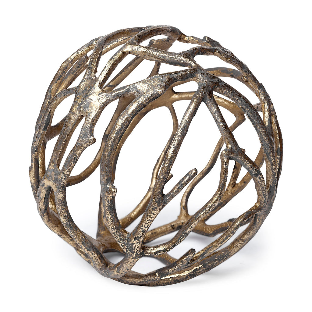 Mercana Sphaira 7" x 7" x 7" Metal Decorative Object