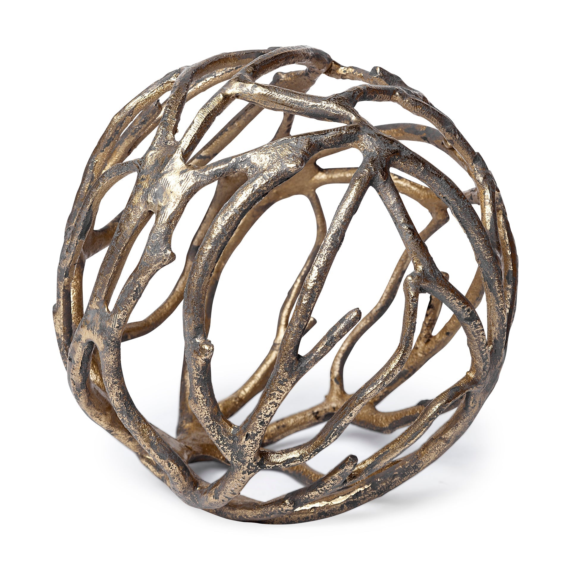 Mercana Sphaira 7" x 7" x 7" Metal Decorative Object