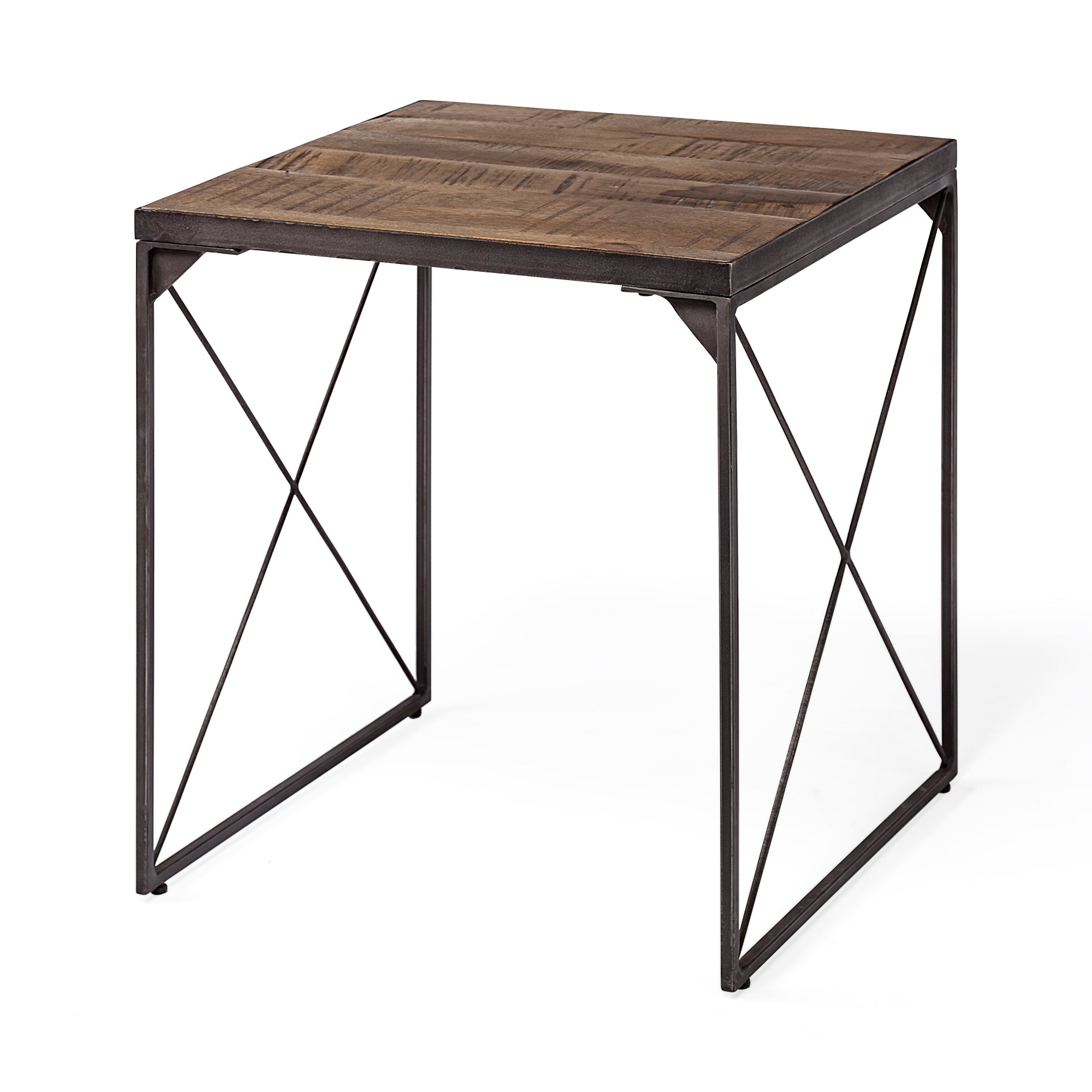 Mercana Trestman 24" x 24" x 22.5" Metal Side Table