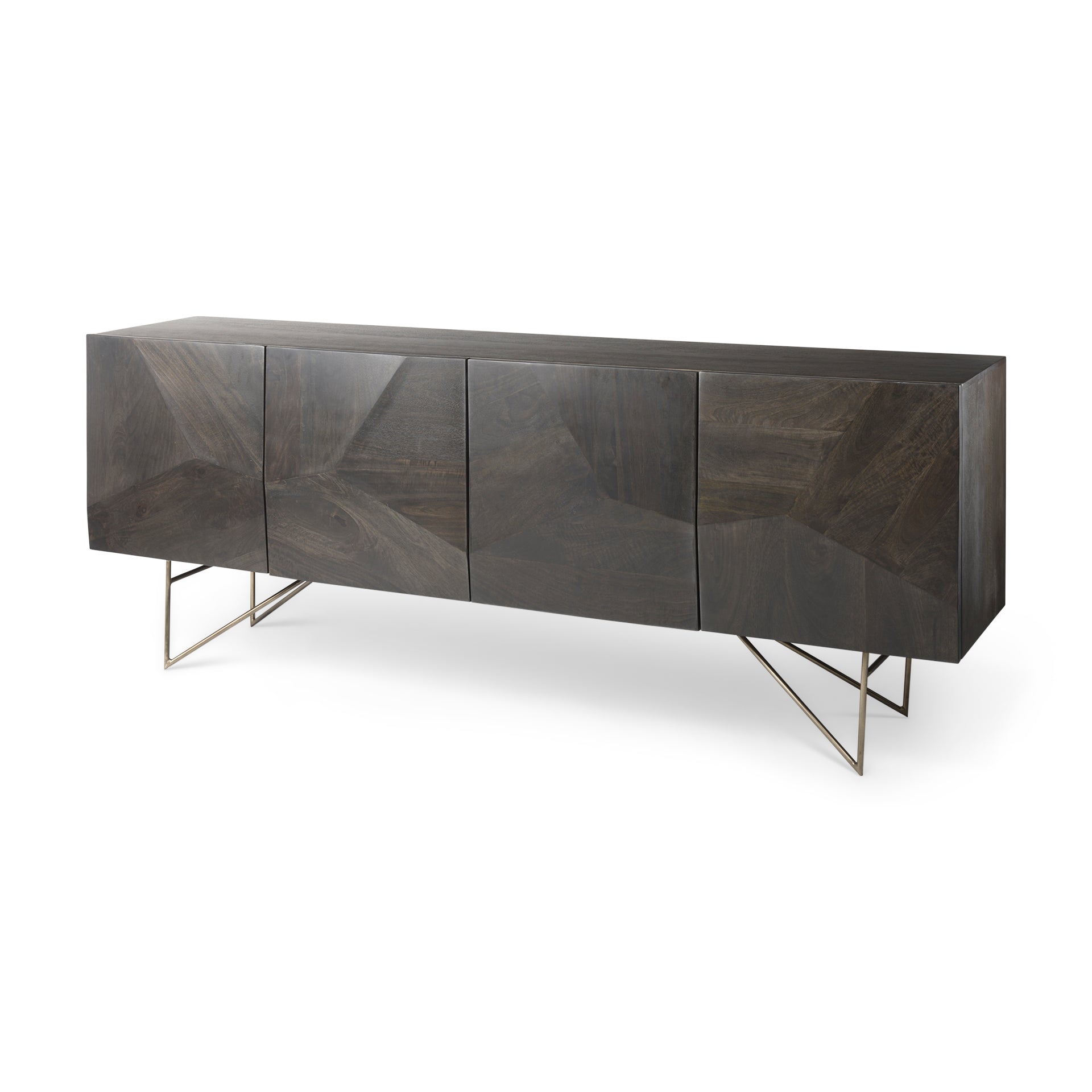 Mercana Darwin 80" x 17.5" x 30" Solid Wood Sideboard