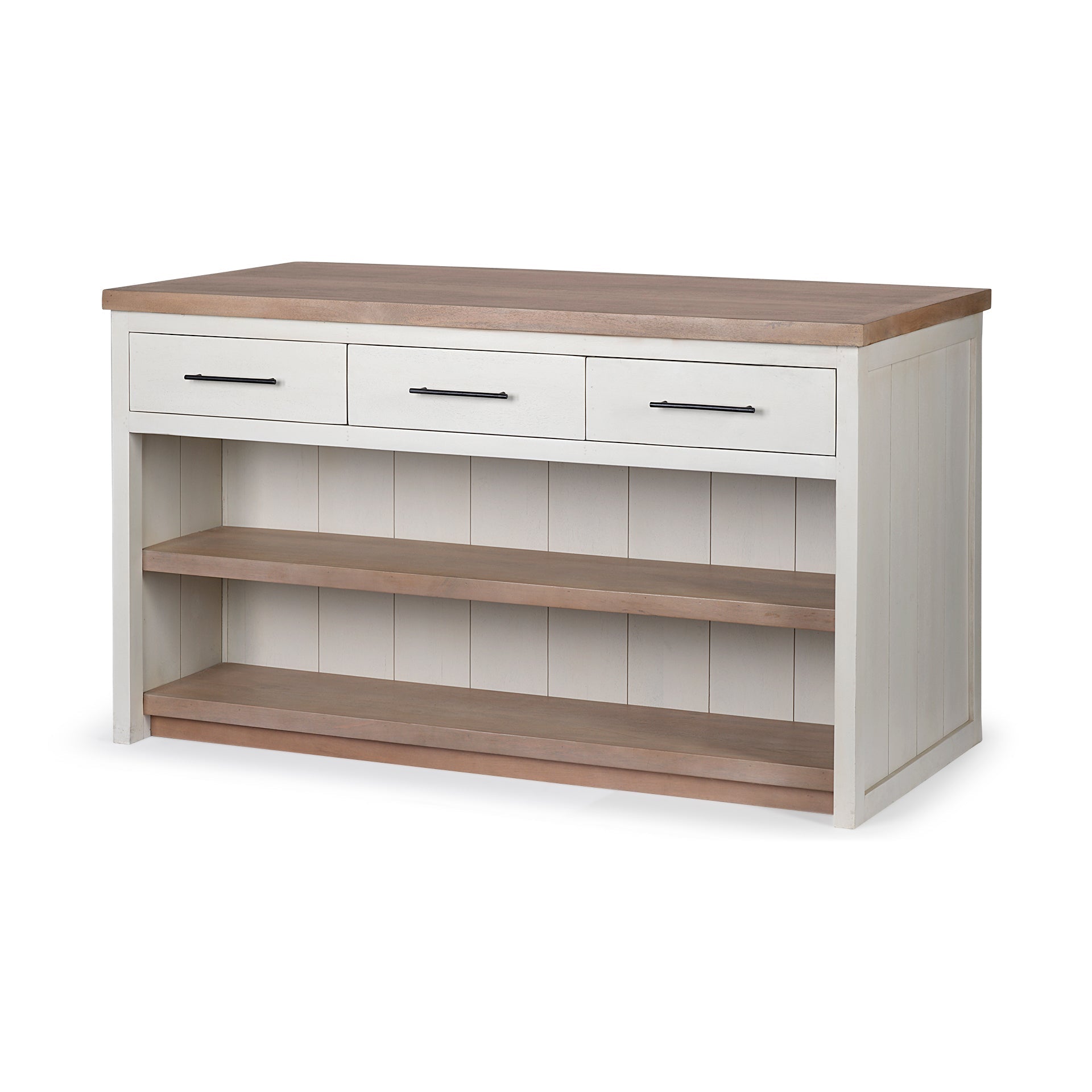 Mercana Fairview 60" x 30" x 34.5" Solid Wood Kitchen Island