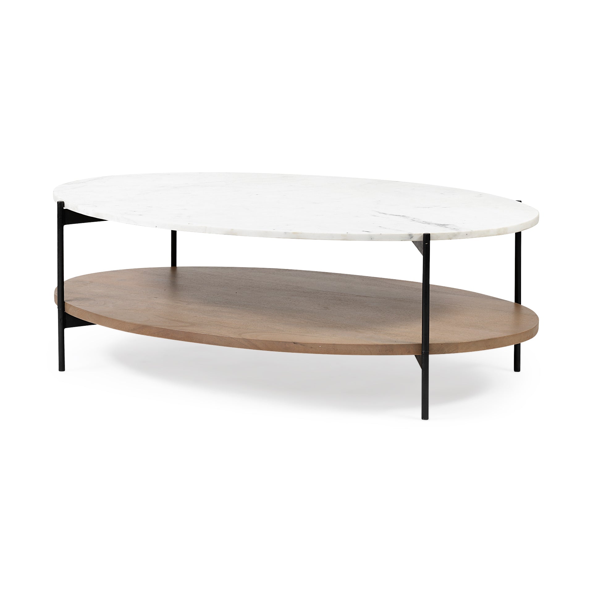 Mercana Larkin 48" x 30" x 16" Solid Wood Coffee Table