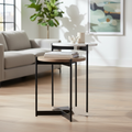 Mercana Larkin 16" x 16" x 24" Metal Side Table