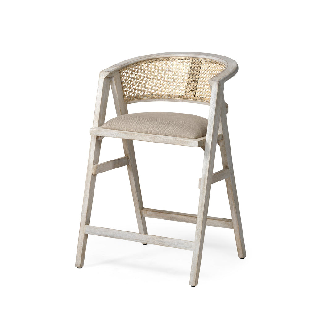 Mercana Tabitha 23.3" x 22" x 36.8" Solid Wood Stool