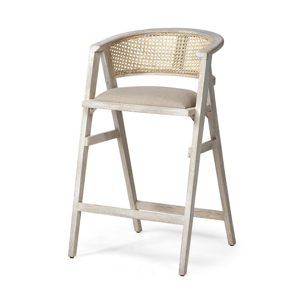 Mercana Tabitha 23.3" x 24" x 40.3" Solid Wood Stool