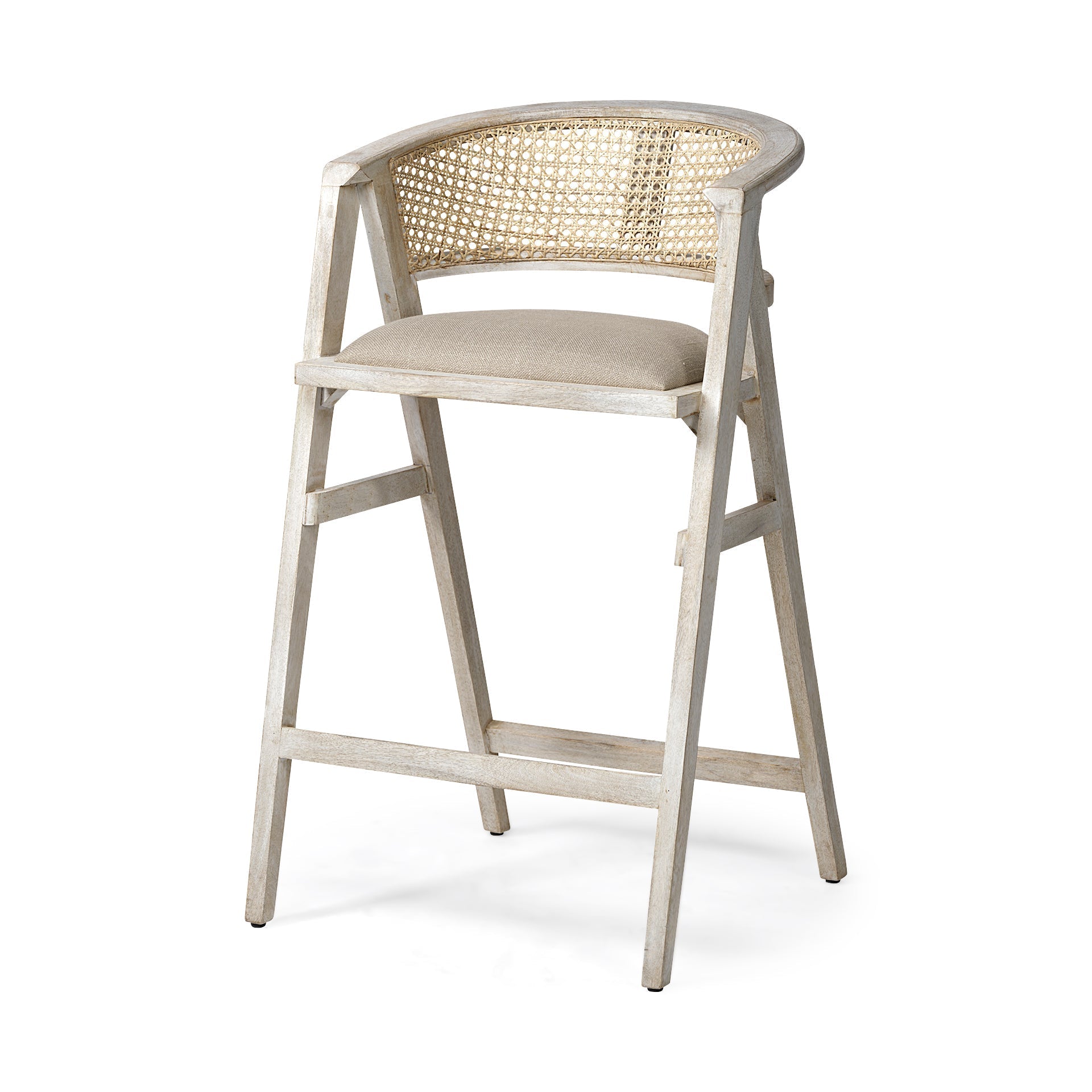 Mercana Tabitha 23.3" x 24" x 40.3" Solid Wood Stool