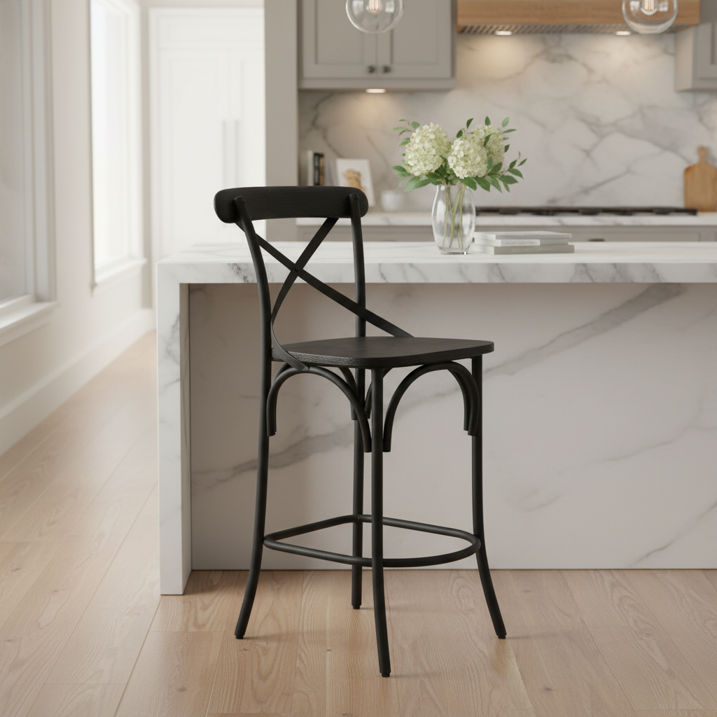 Mercana Etienne 20" x 22.8" x 41.5" Stool