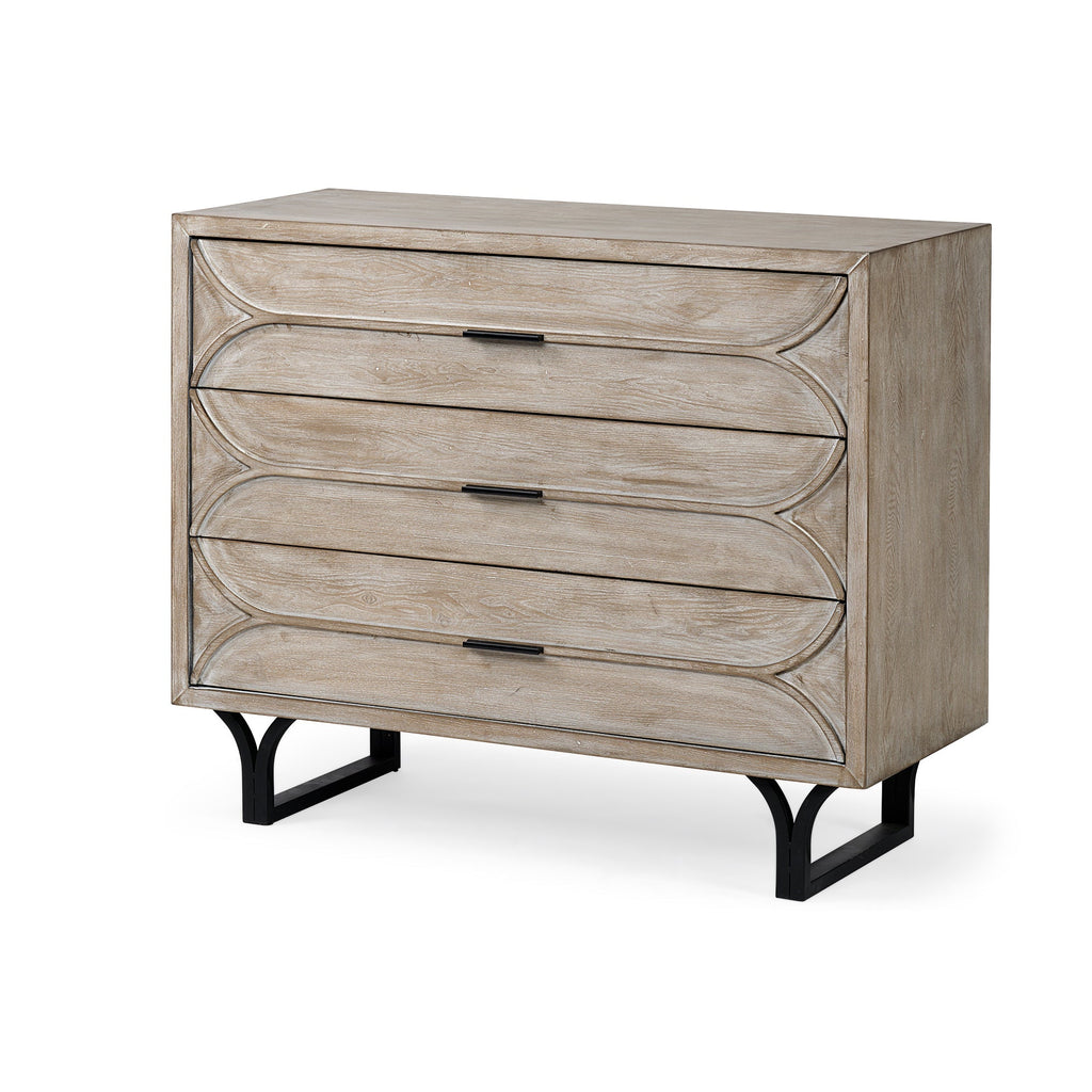 Mercana Giselle 40" x 15.9" x 31.9" Iron Accent Cabinet