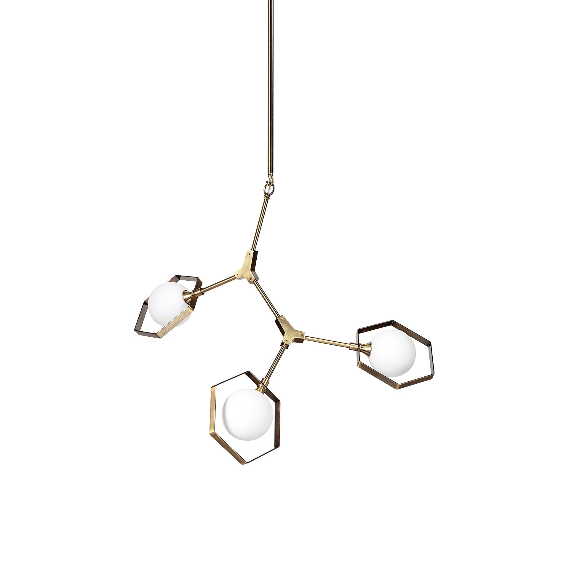 Mercana Desousa 33.9" x 8.8" x 28" Glass,Metal Chandelier