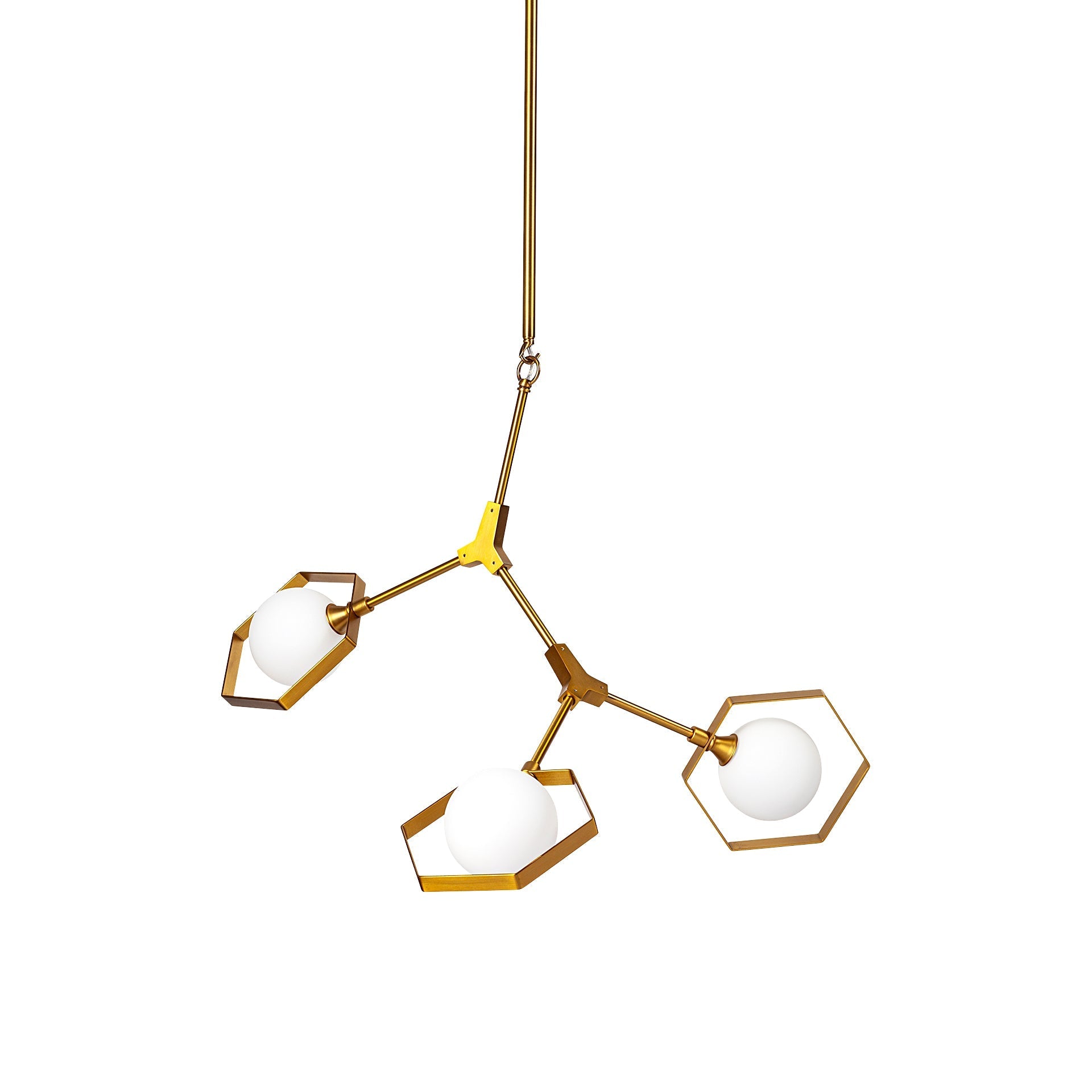 Mercana Desousa 33.9" x 8.8" x 28" Glass,Metal Chandelier