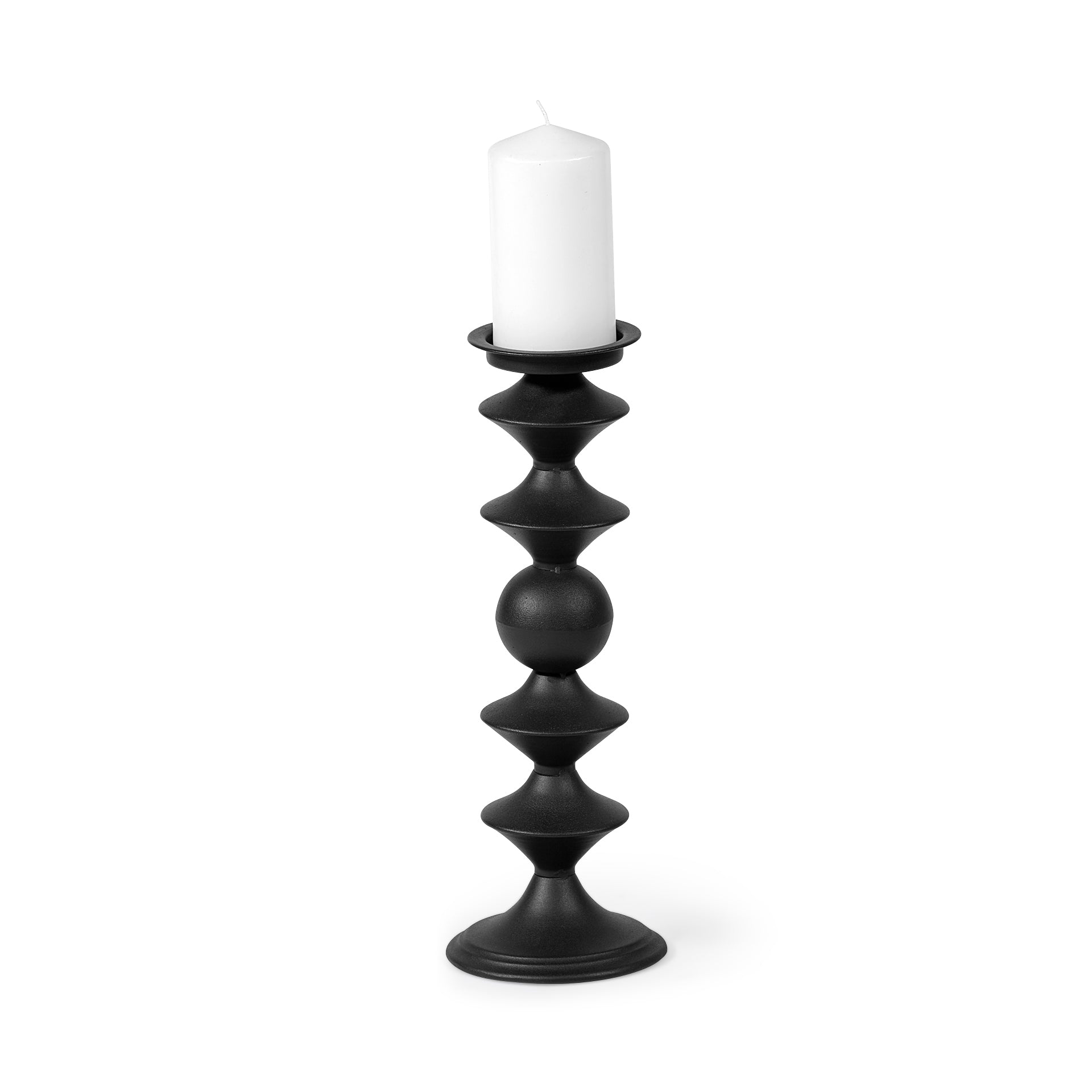 Mercana Candelero 5.5" x 5.5" x 15.7" Metal Candle Holder